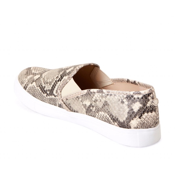 Steve Madden Snakeskin Slip-On Sneakers - Picture 4 of 6